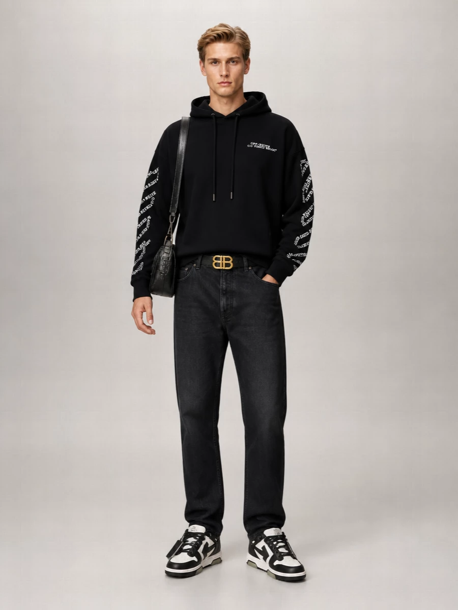 Off-White Stretch Cotton T-Shirt
