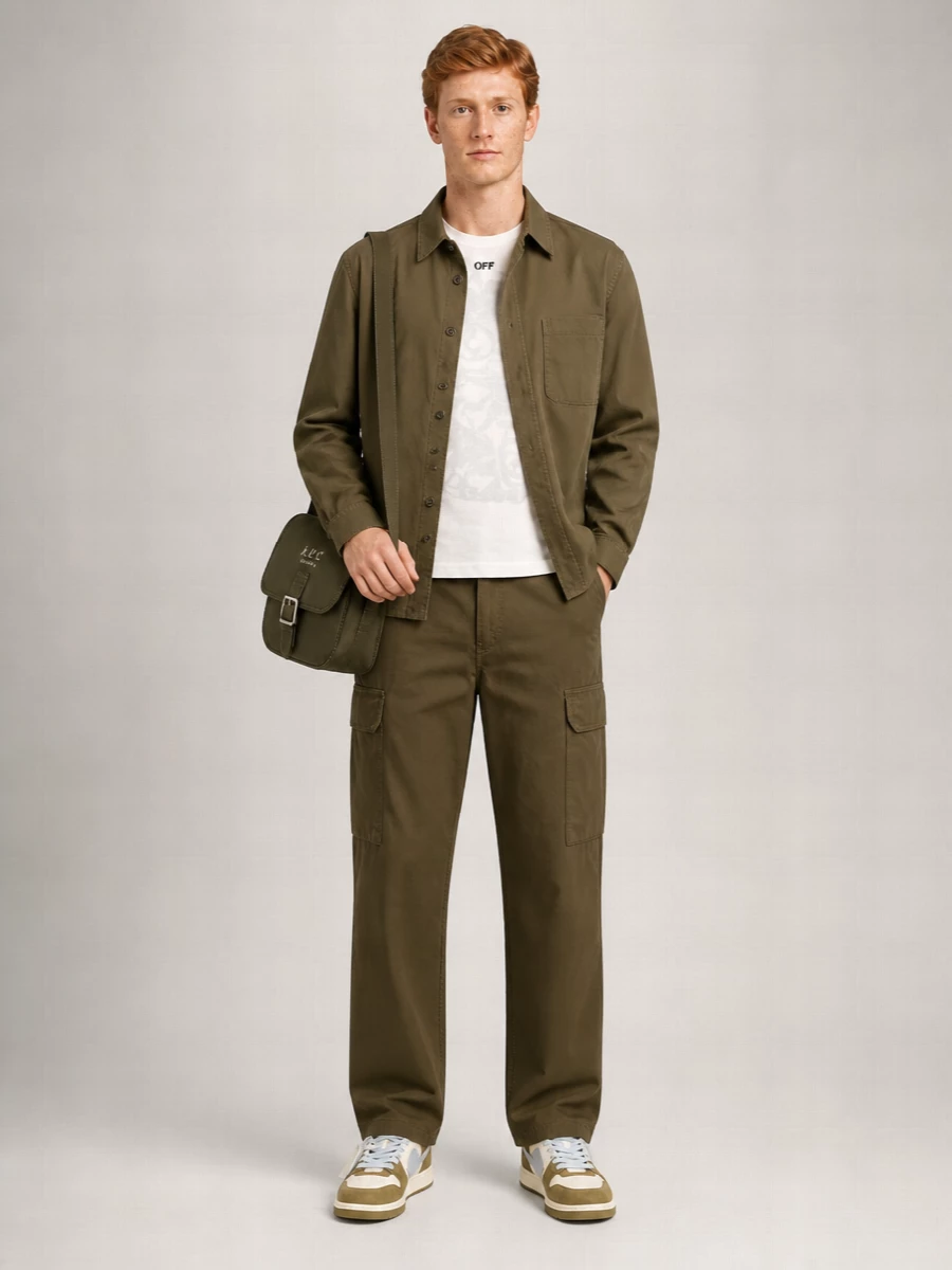Off-White Cotton Single-Breasted Jacket
