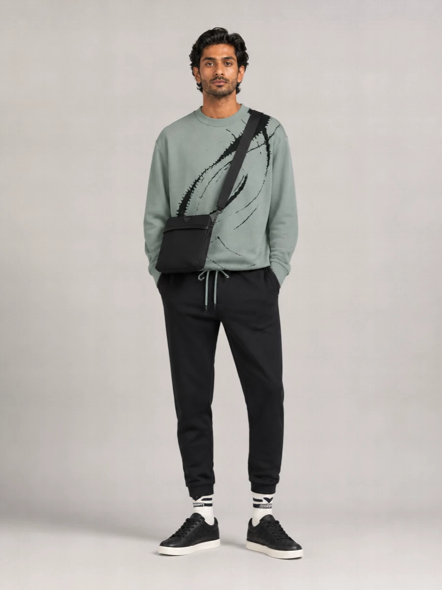 Emporio Armani Canvas Low-Top Sneakers