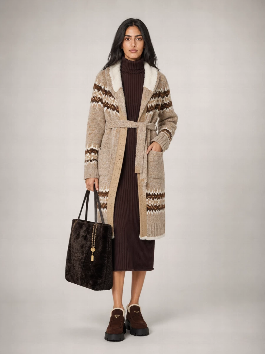 Ermanno Scervino Knitted Coat