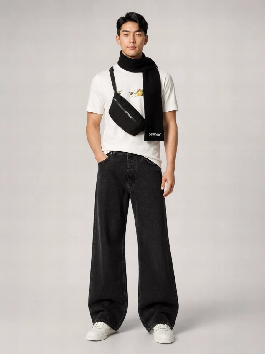 Off-White Spices Arrow Skate Oversized Cotton T-Shirt
