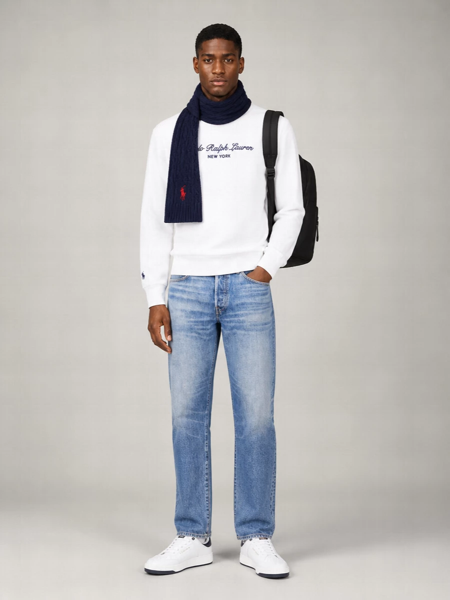 Polo Ralph Lauren Cotton Blend Crew Neck Sweater