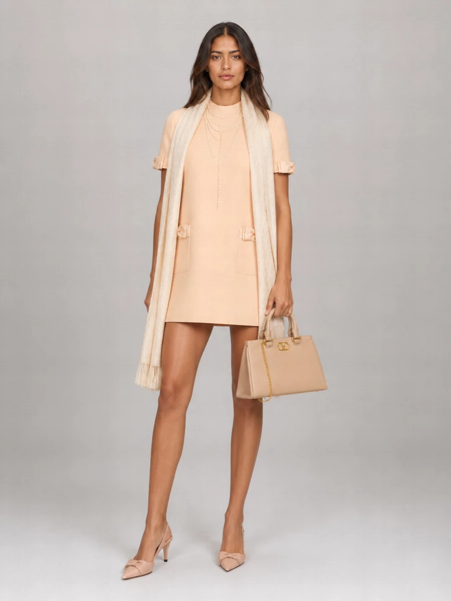 Valentino Garavani Wool Silk Mini Dress