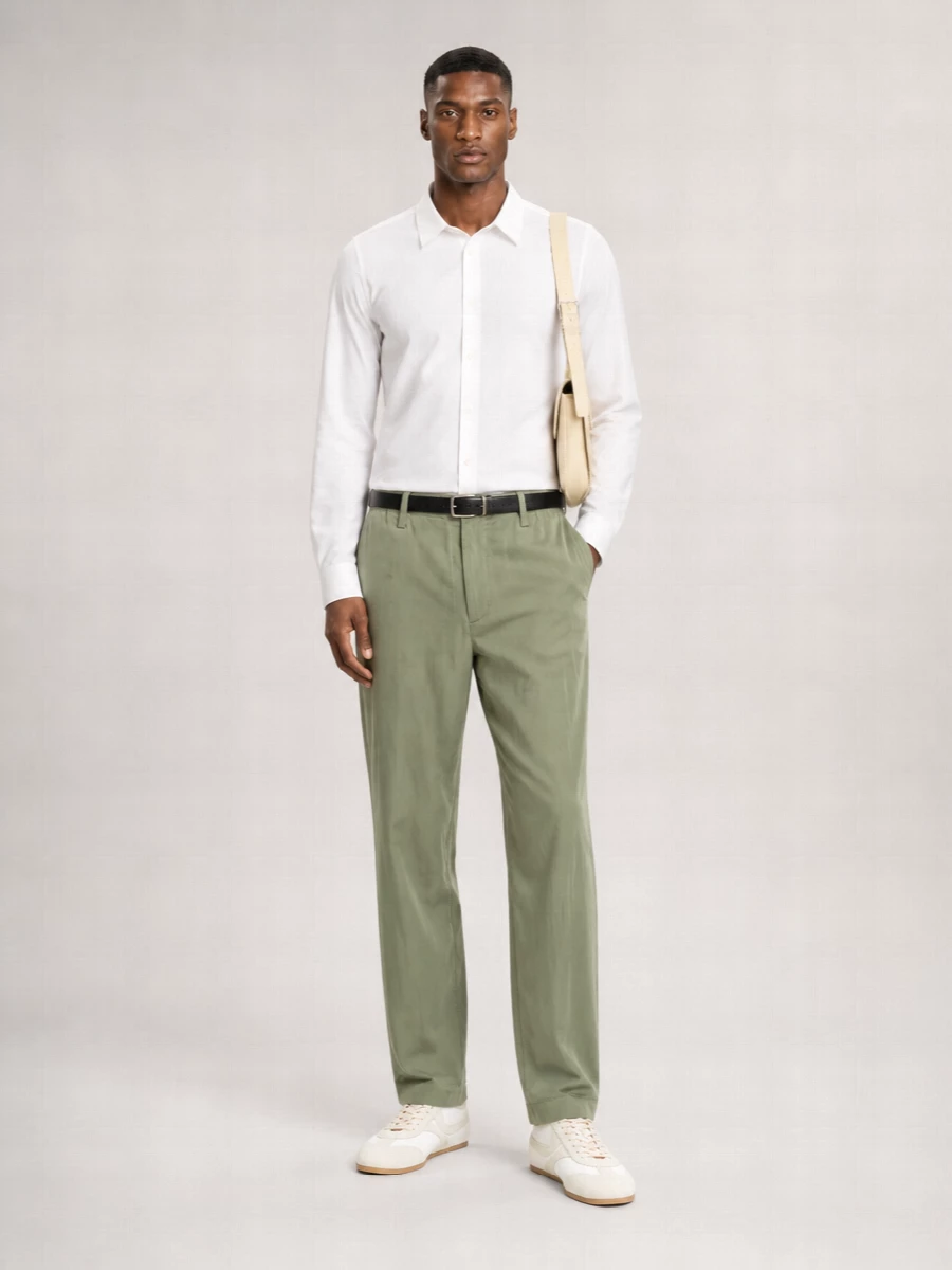 Dries Van Noten Satin Straight-Leg Trousers