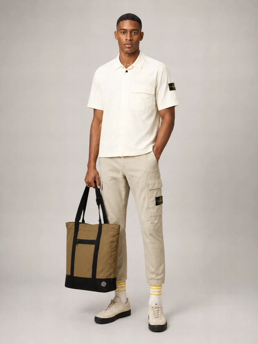 Stone Island Straight-Leg Cargo Trousers