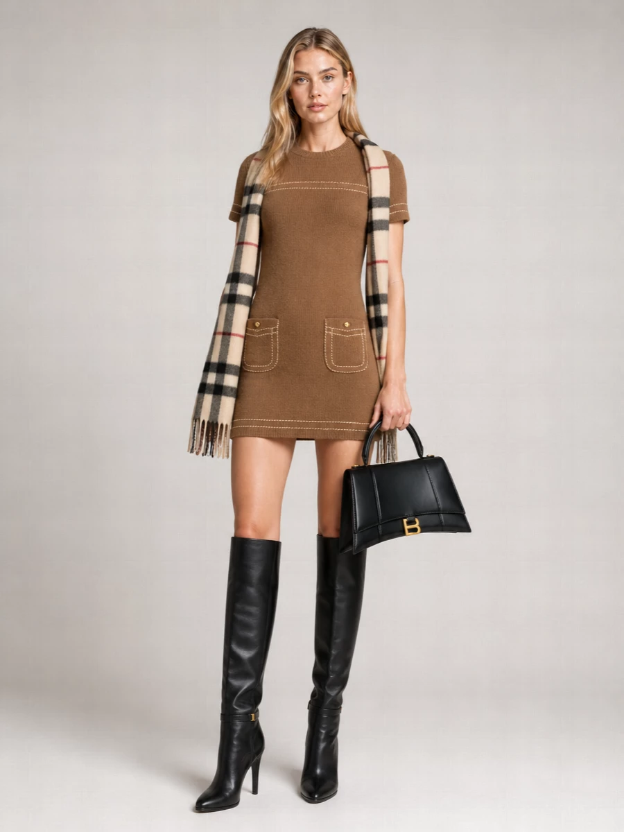 Prada Cashmere Mini Dress