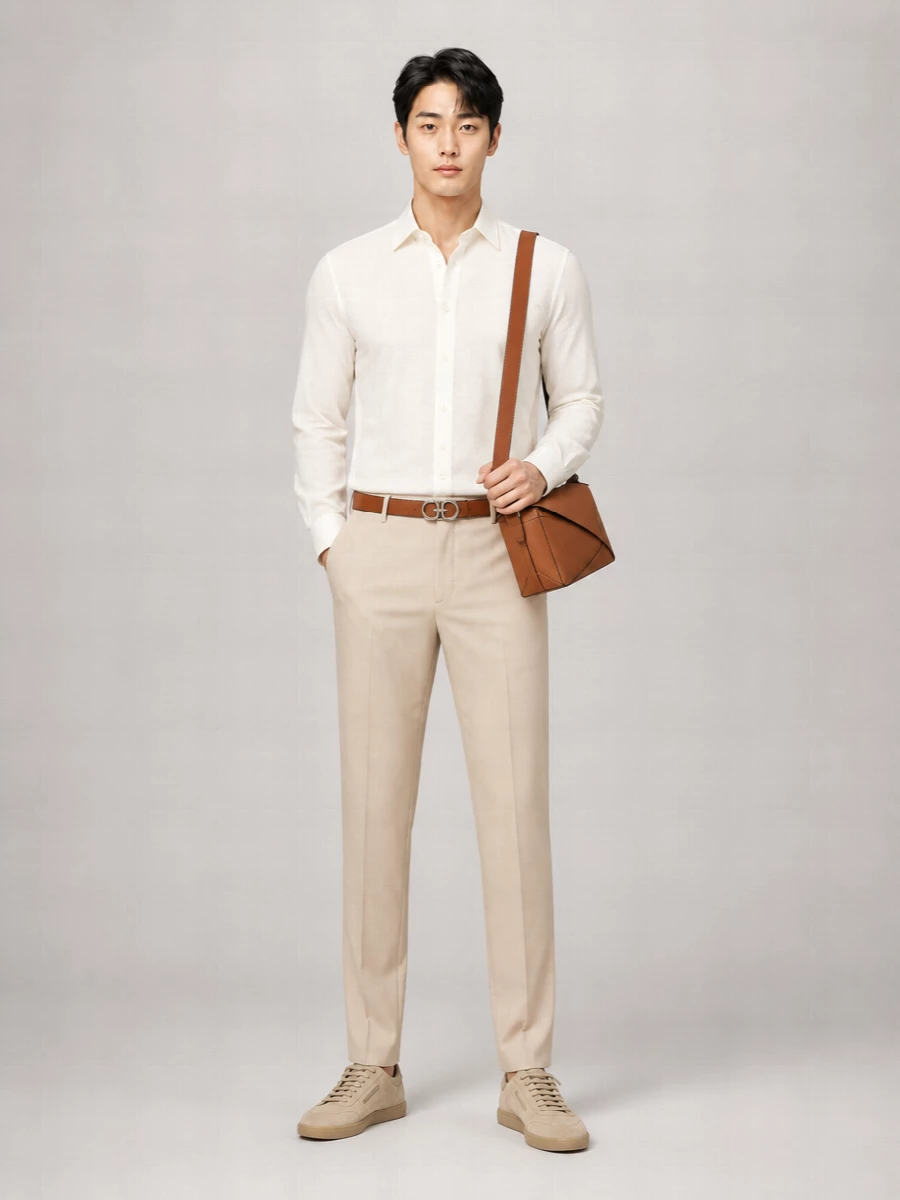 Zegna Linen Straight-Leg Trousers