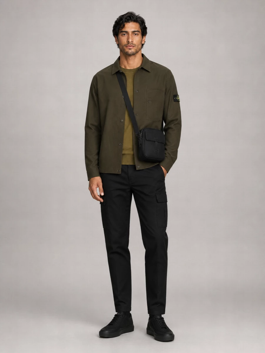 Stone Island Wool Shirt Jacket