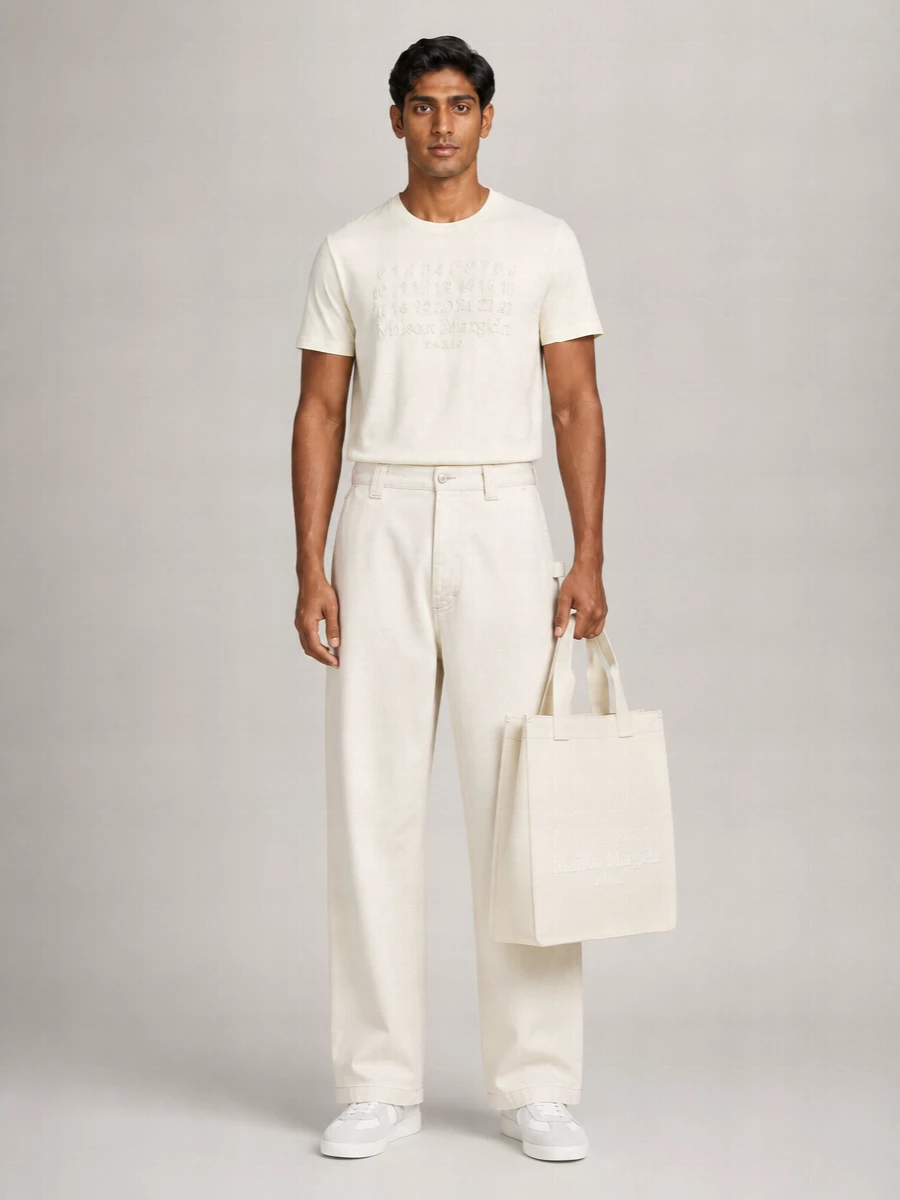 Maison Margiela Embroidered Logo Cotton T-Shirt