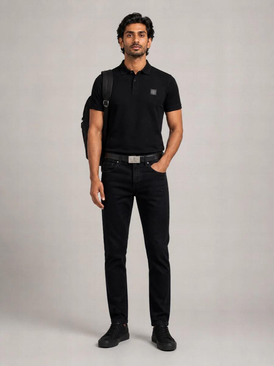Stone Island Cotton Short-Sleeve Polo Shirt