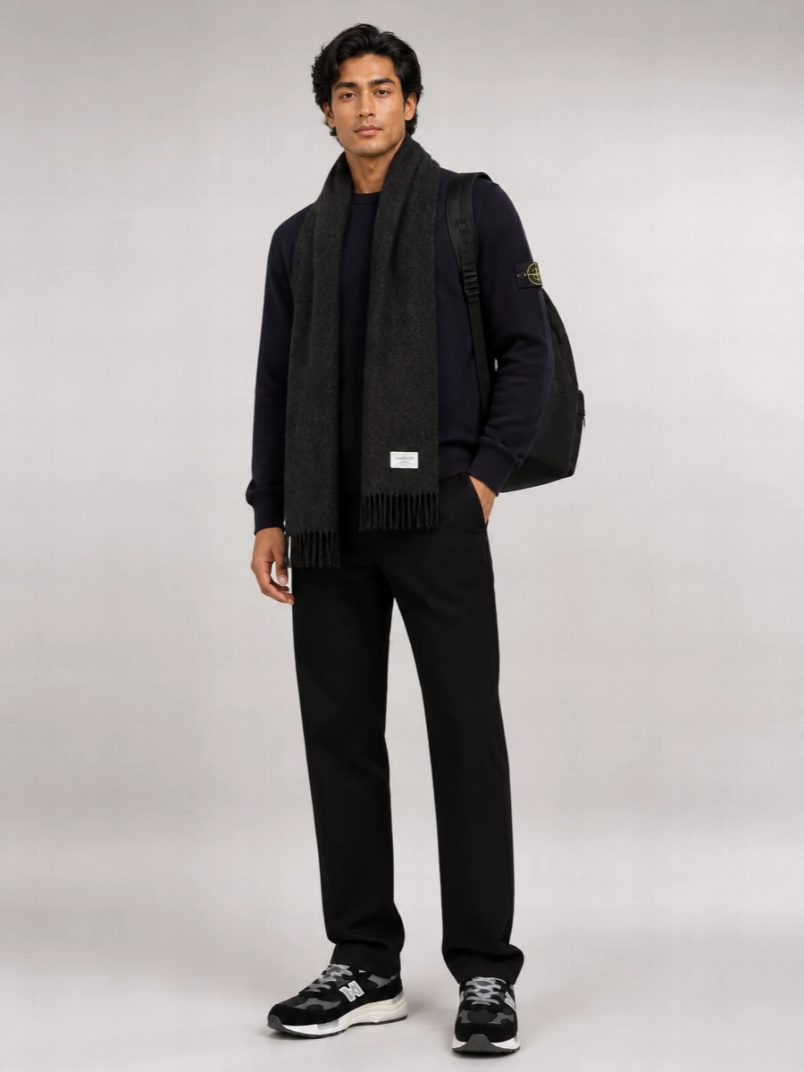 Stone Island Crew Neck Wool Sweater