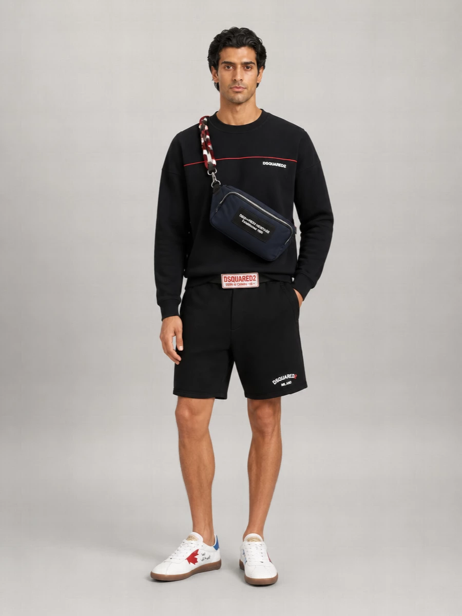 Dsquared2 Logo-Print Cotton Crew-Neck Sweatshirt