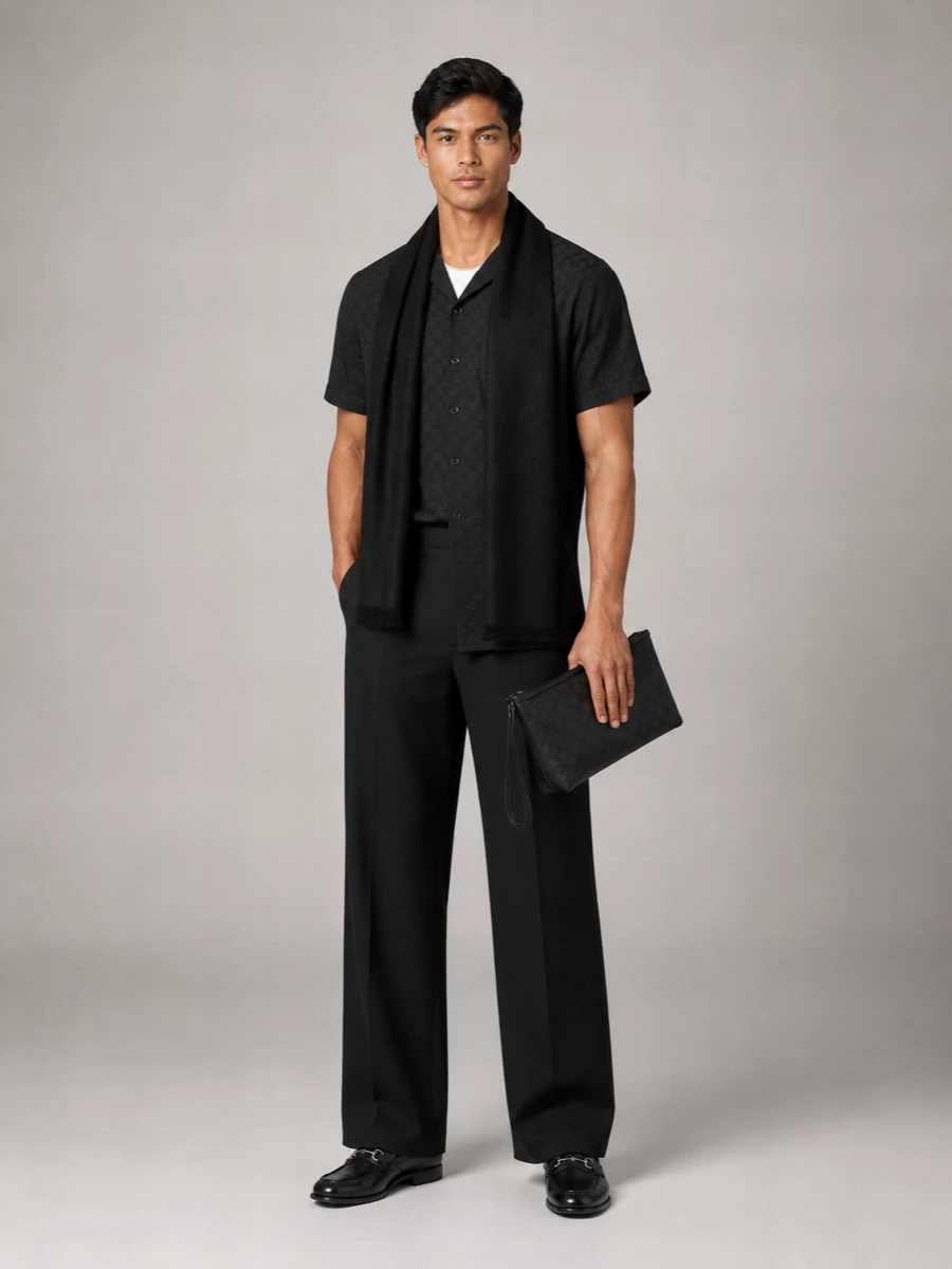 Gucci silk polo shirt