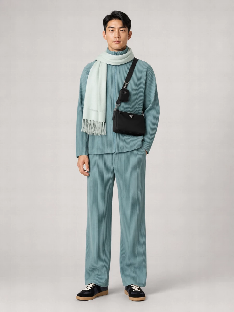 Homme Plisse Issey Miyake Wide-Leg Trousers
