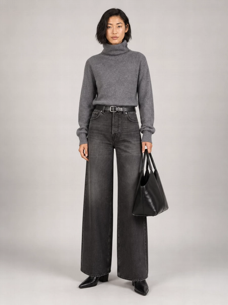 Haikure Denim Wide-Leg Relaxed-Fit Jeans