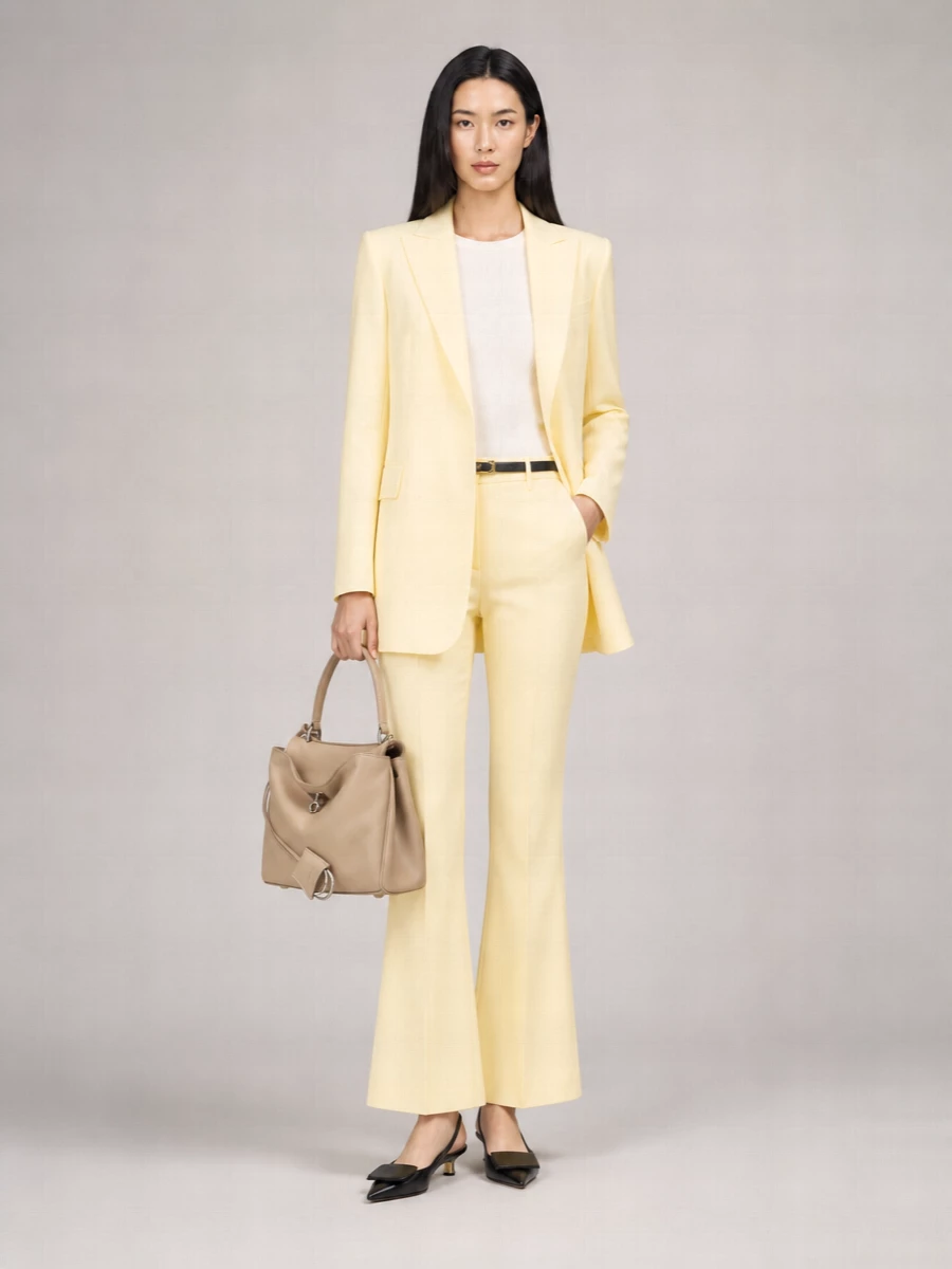 Sportmax Viscose Blend Single-Breasted Blazer