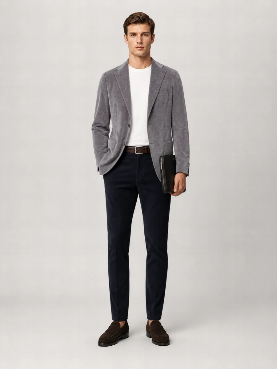 Pt Torino Cotton Corduroy Tapered Pants