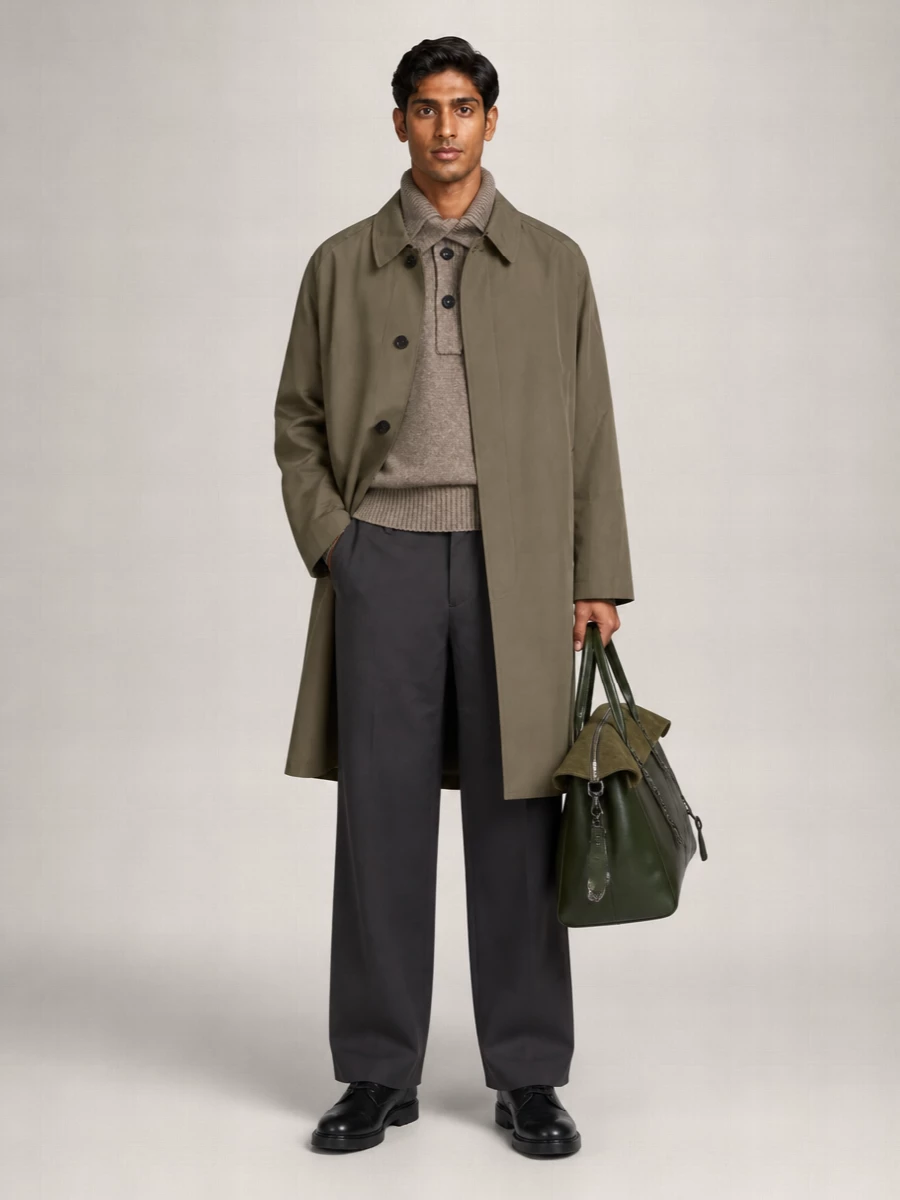 Studio Nicholson Cotton Blend Trench Coat