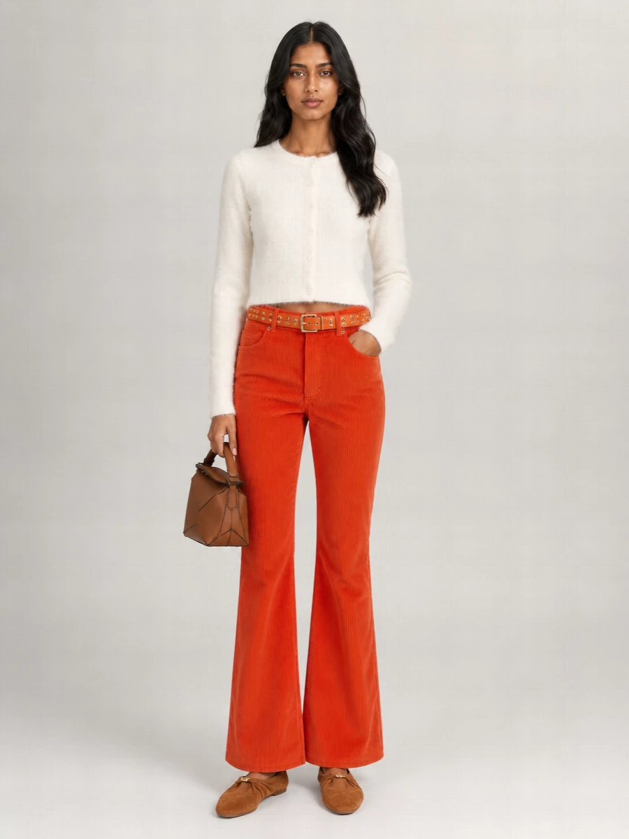 Loewe corduroy straight-leg trousers
