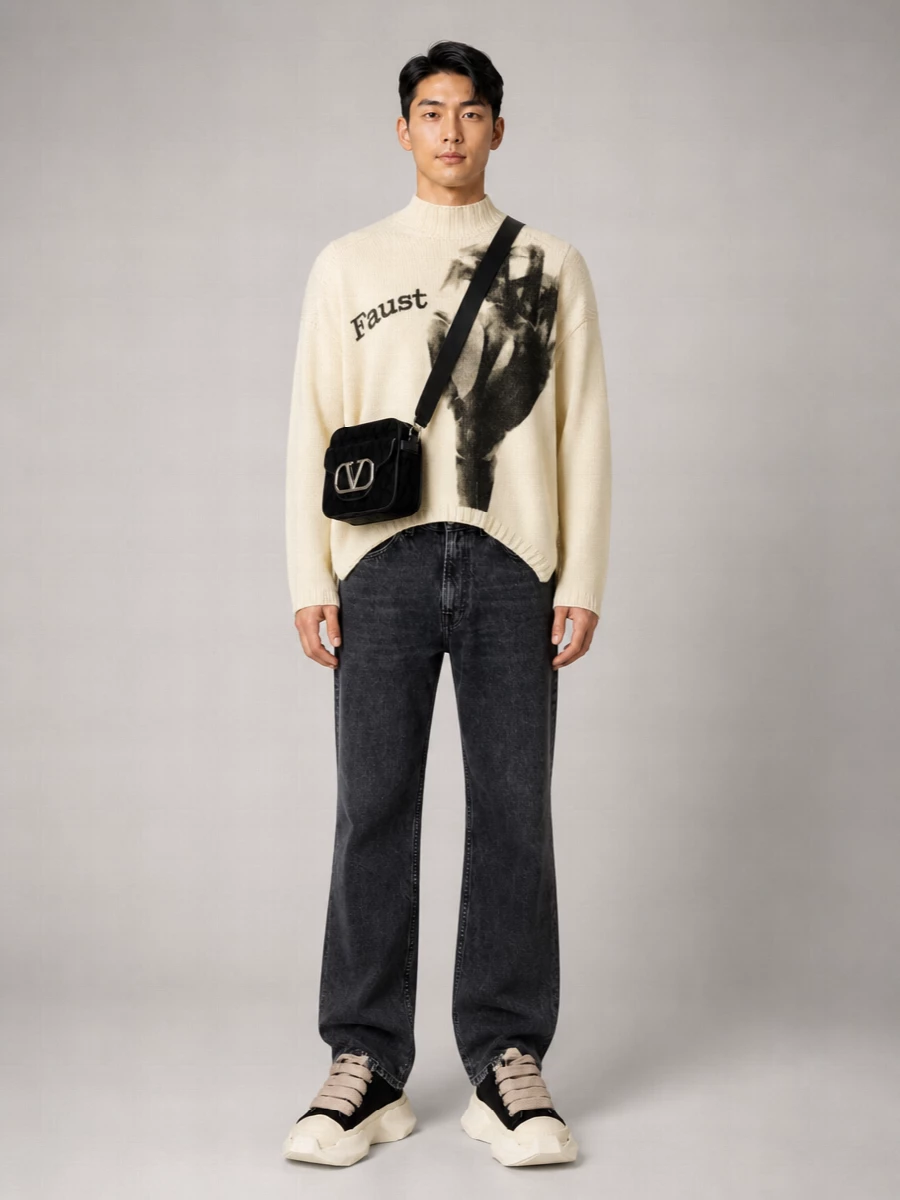 Rick Owens Drkshdw Denim Low-Top Sneakers