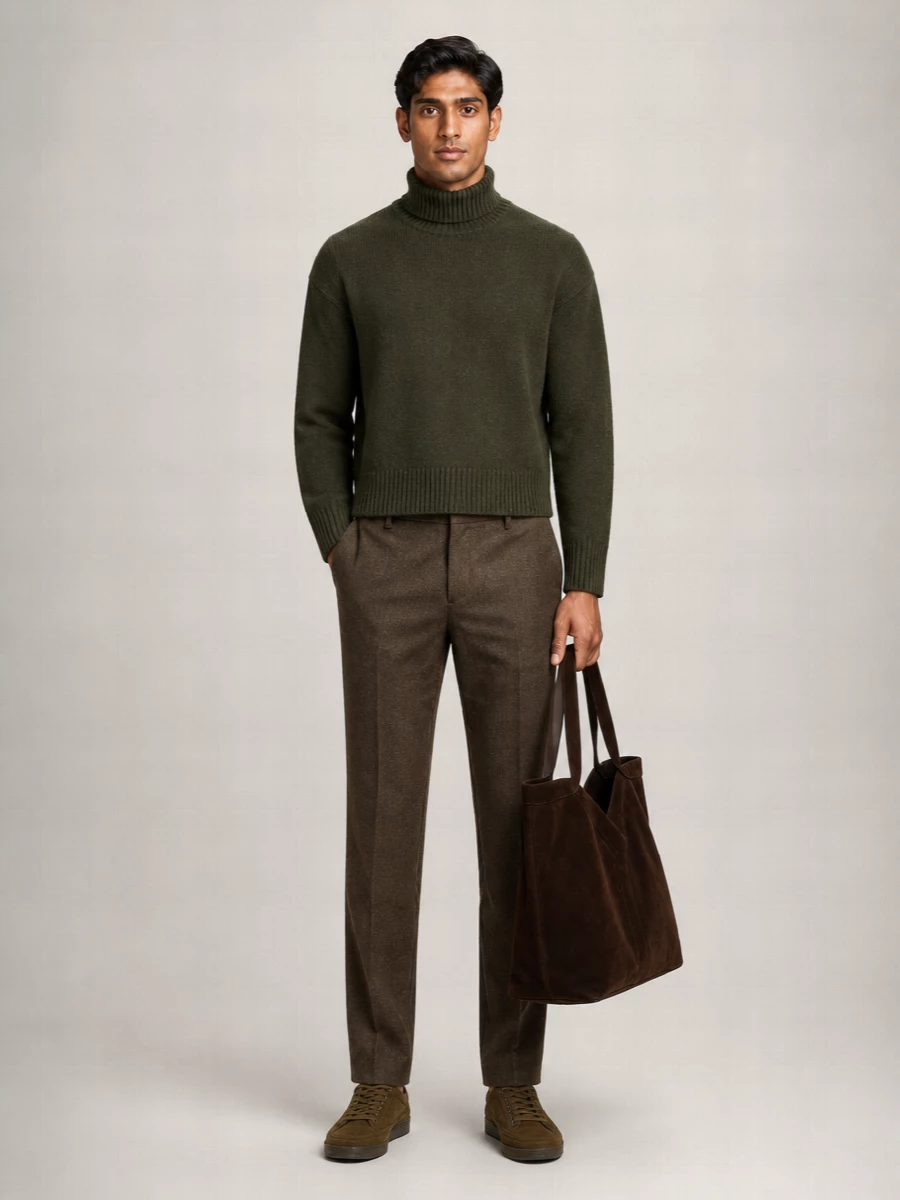 Saint Laurent Suede Large Tote Bag