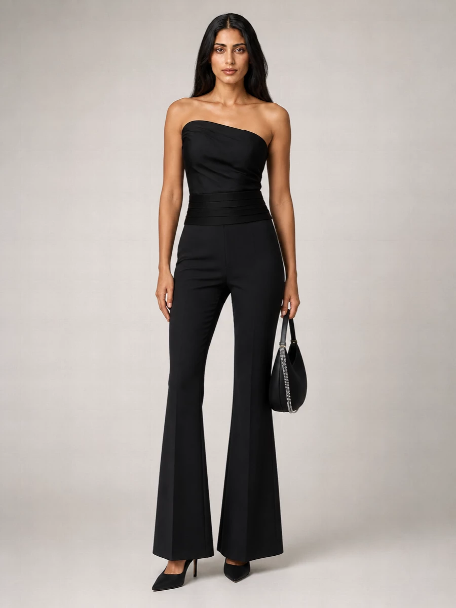Magda Butrym Silk Flared Trousers