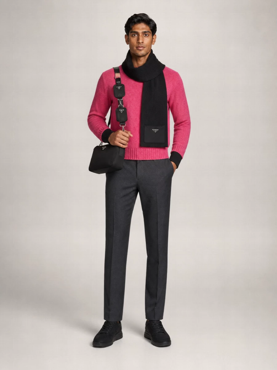 Prada virgin wool crew-neck sweater