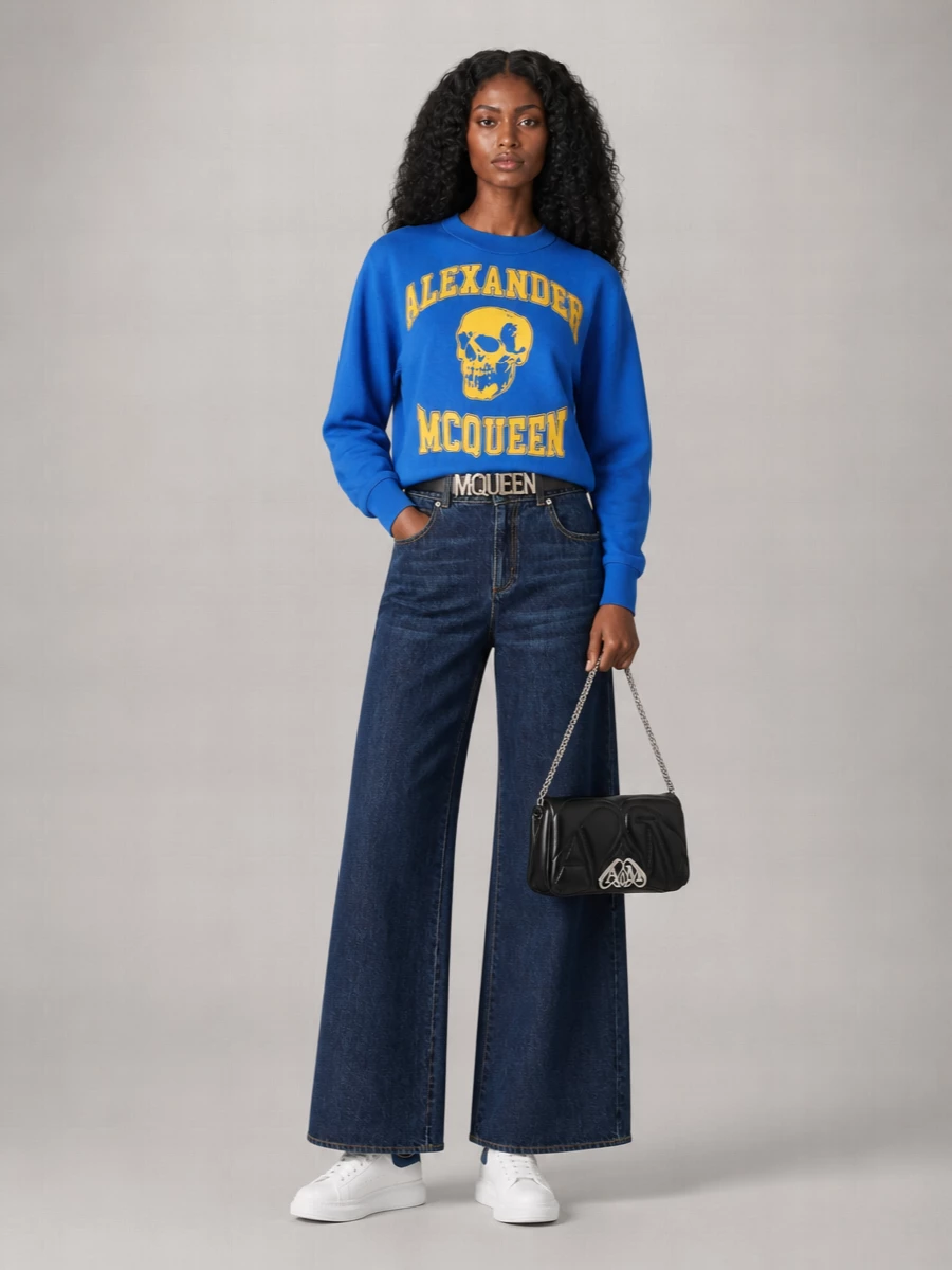 Alexander Mcqueen Cotton Printed Regular-Fit Sweatshirt