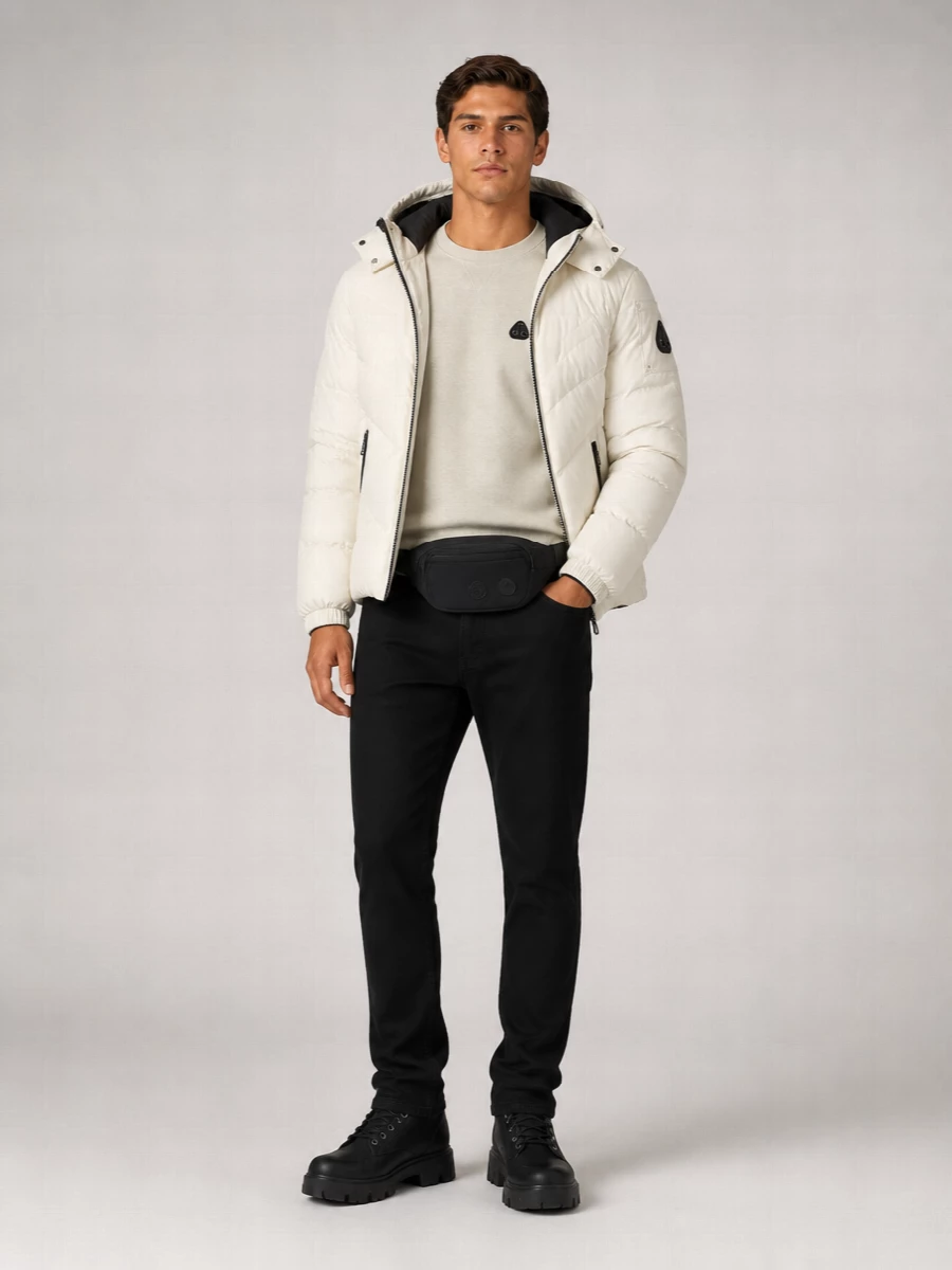 Moose Knuckles Nylon Puffer Coat