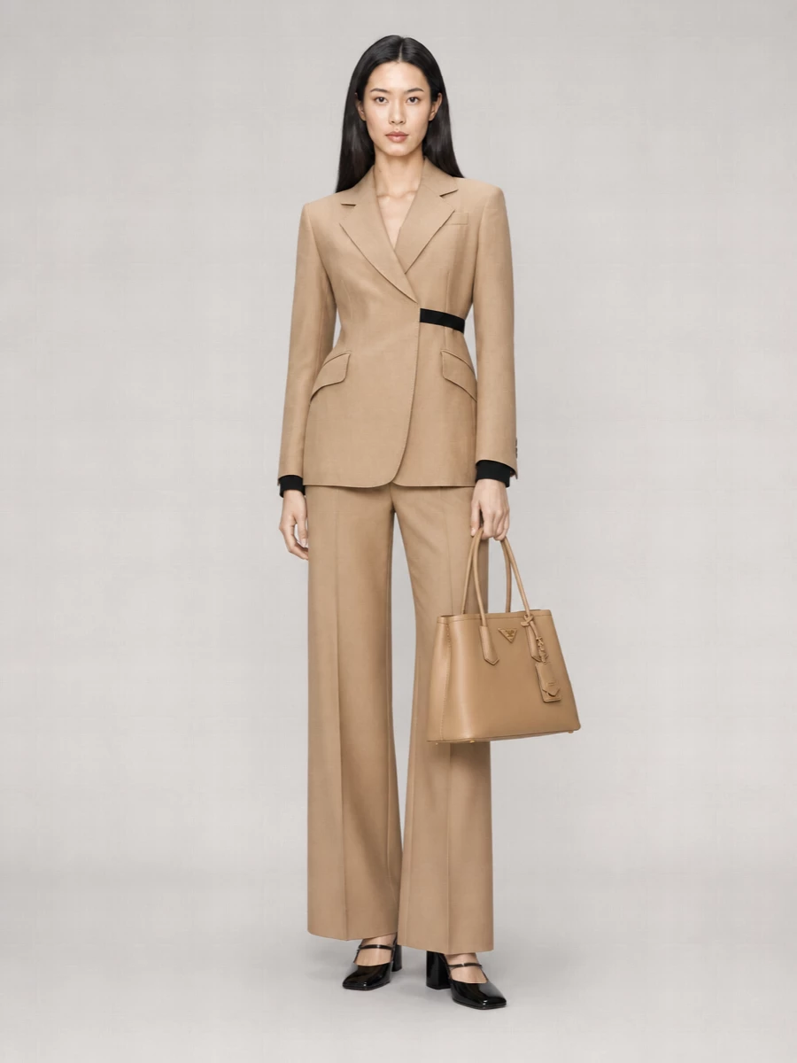 Max Mara Linen Double-Breasted Blazer