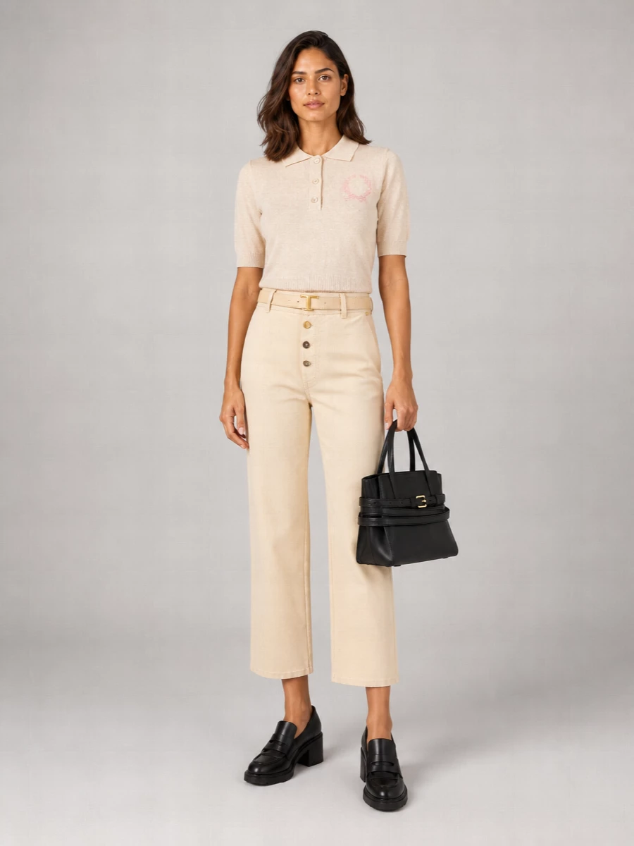 Moschino Cotton Cropped Trousers