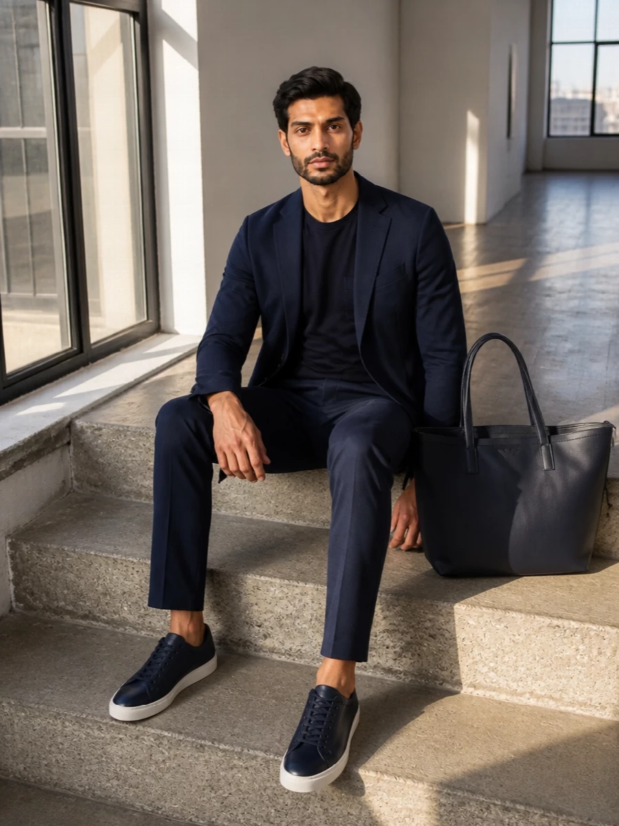 Circolo 1901 navy blazer pt torino outfit