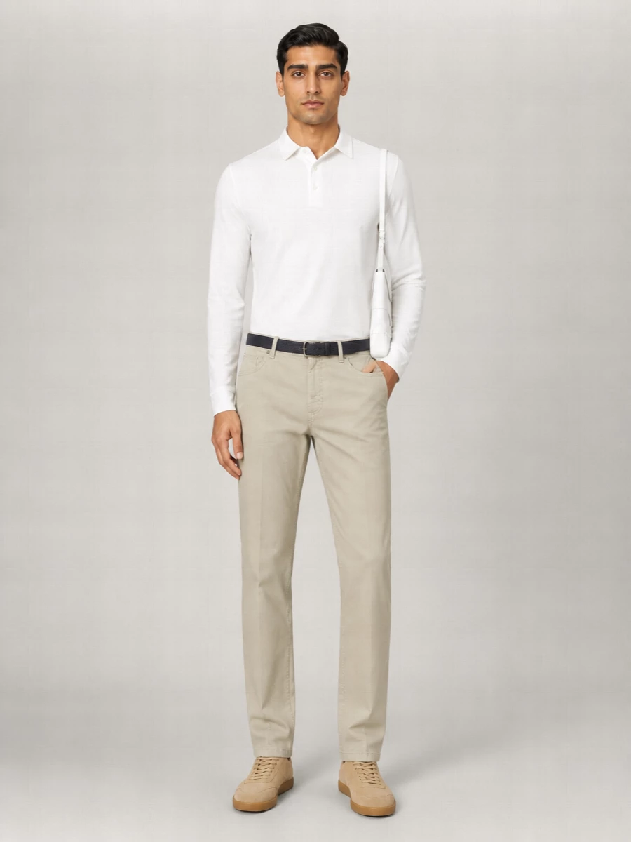 Zanone Long-Sleeve Polo Shirt
