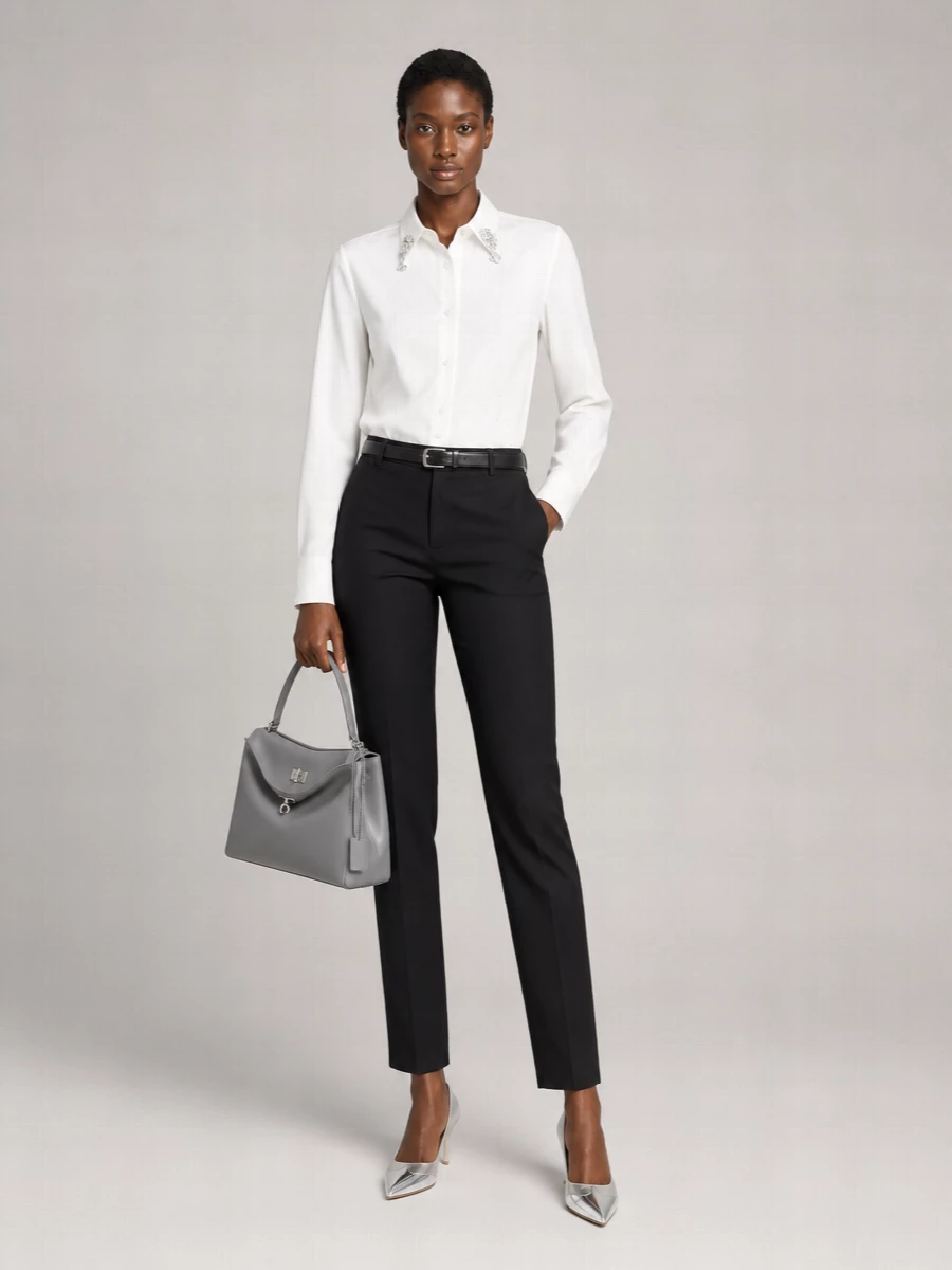 Prada Embroidered Cotton Shirt
