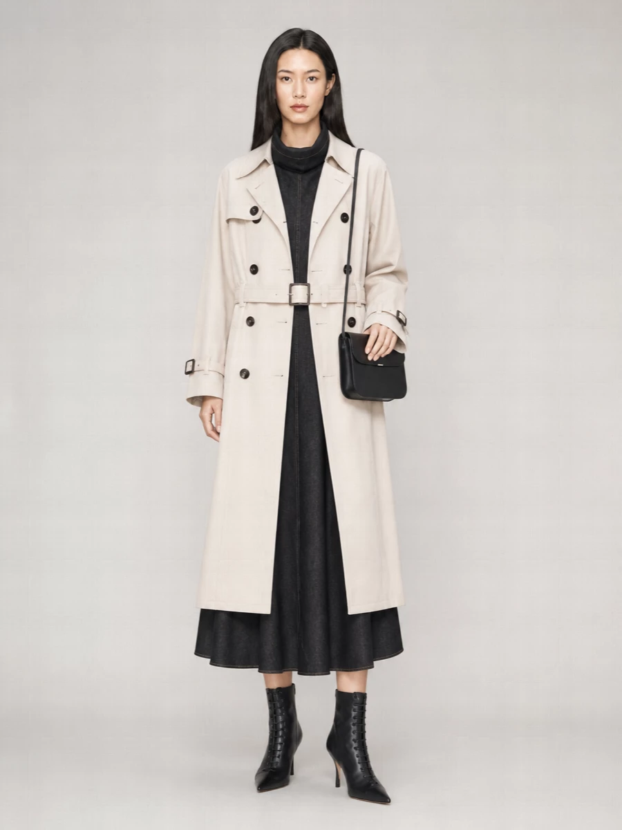 Jacquemus Belted Double-Breasted Trench Coat