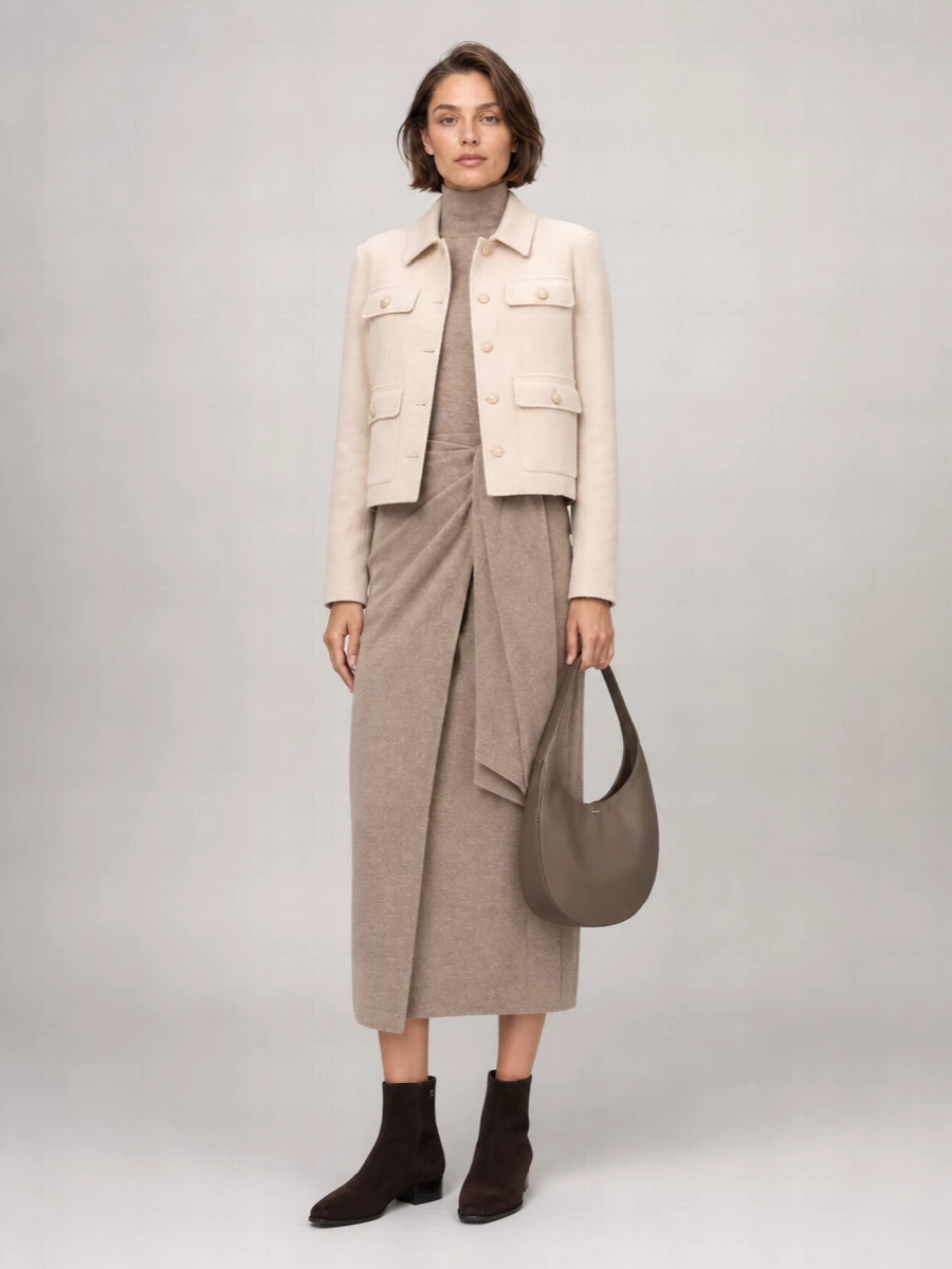 Semicouture Wool Single-Breasted Coat