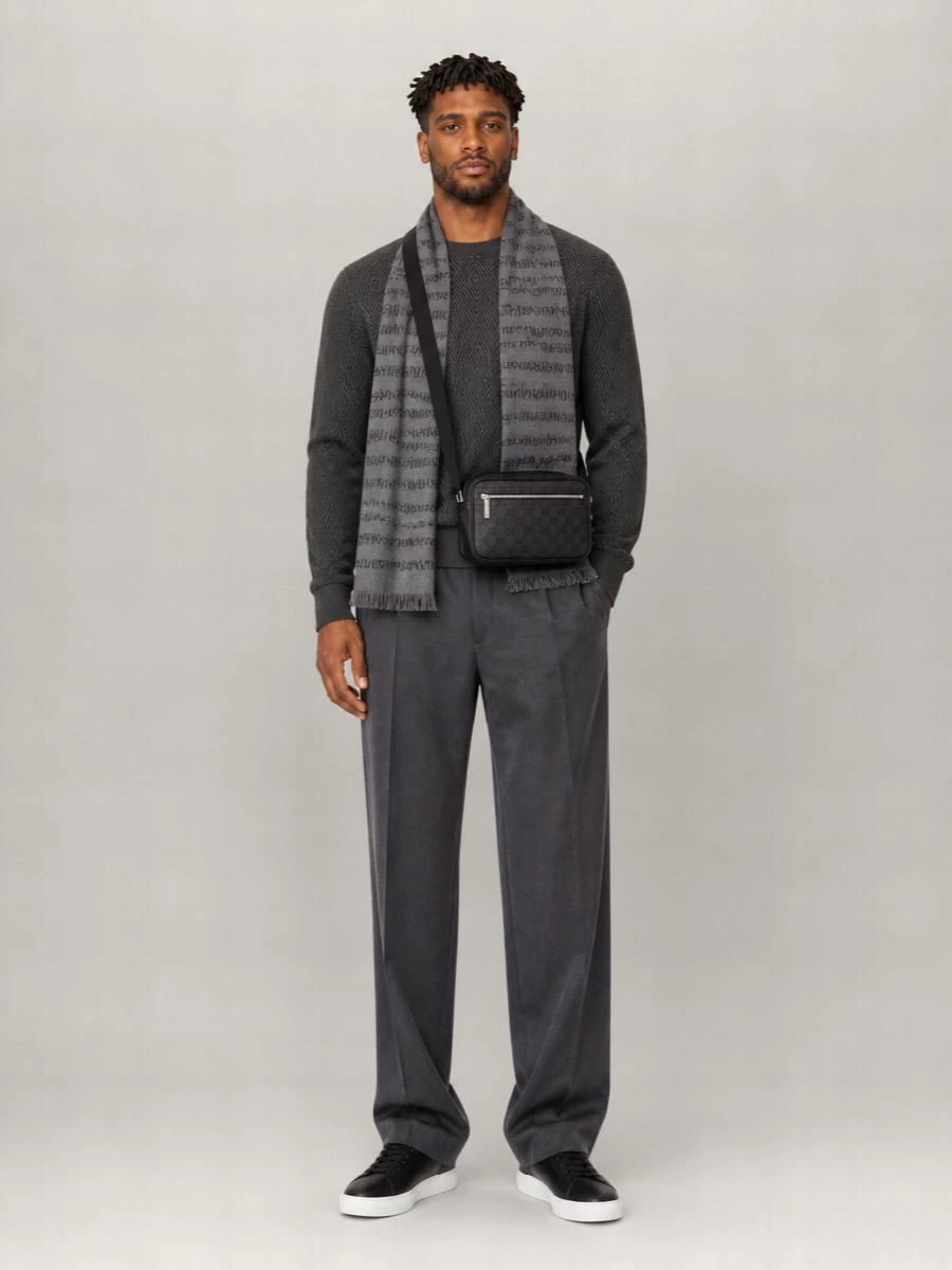 Emporio Armani Virgin Wool Crew Neck Jumper