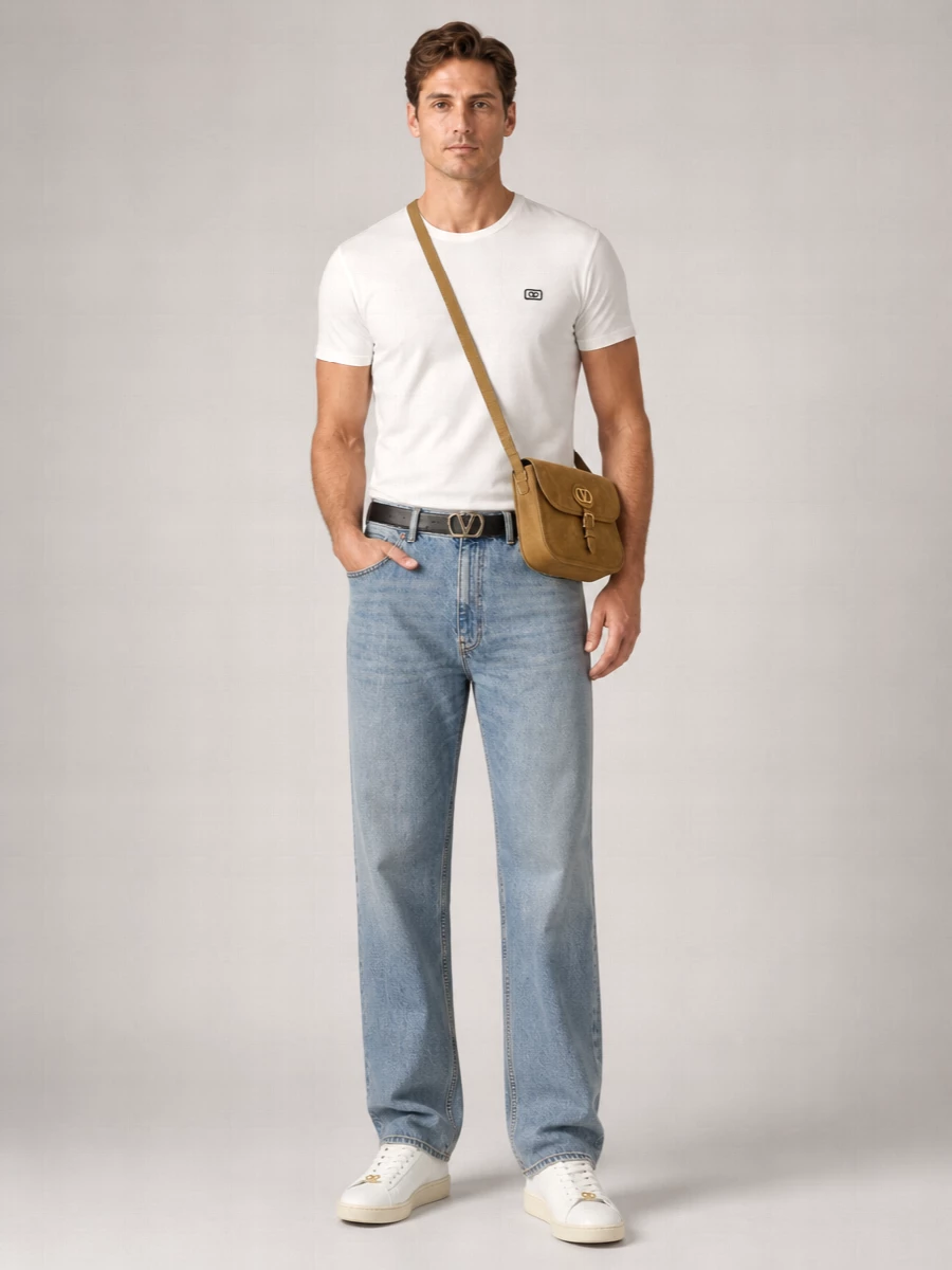 Valentino Denim Straight-Leg Jeans