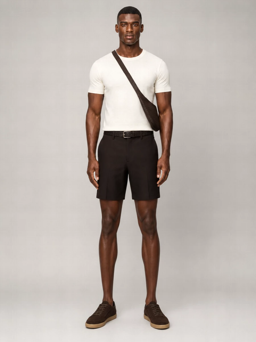 Zegna Linen Pleated Bermuda Shorts