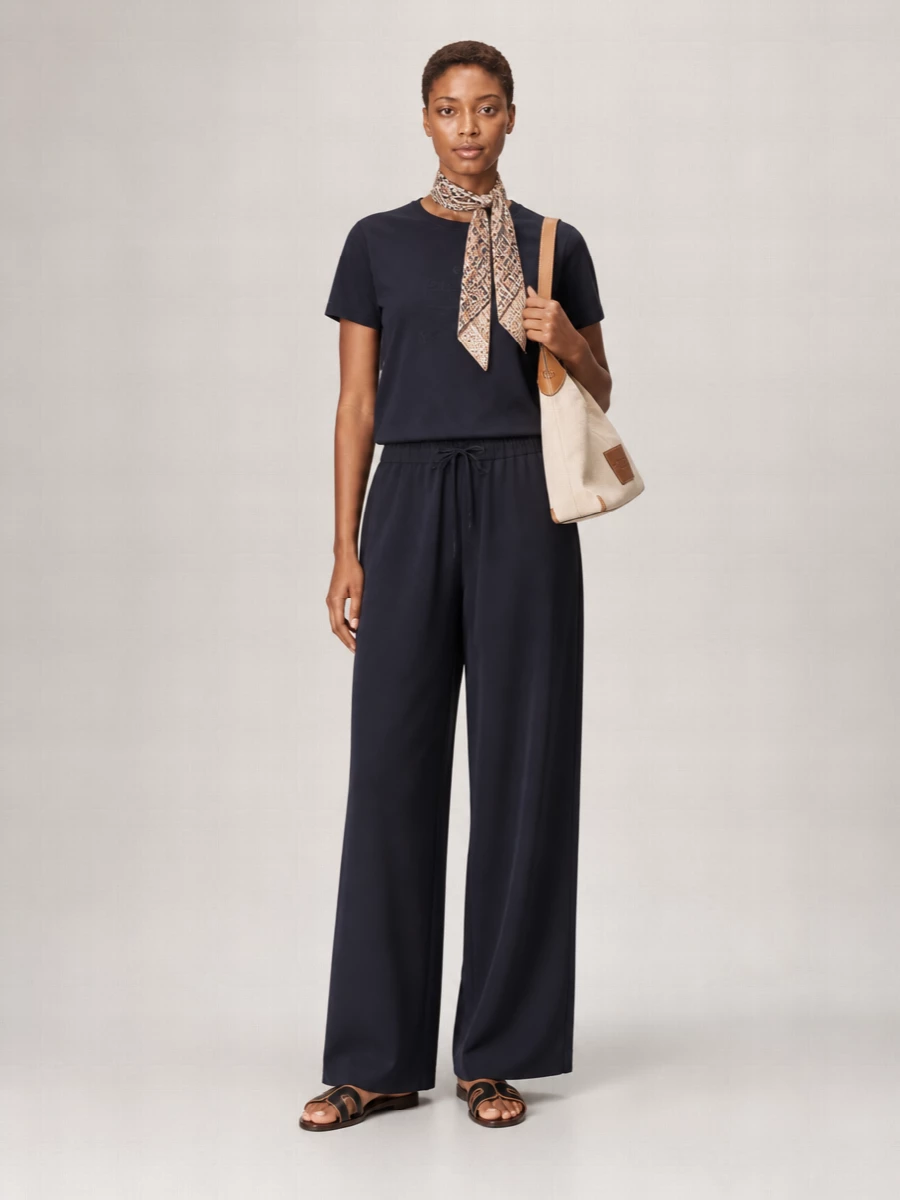 S Max Mara Embroidered Cotton Short-Sleeve T-Shirt