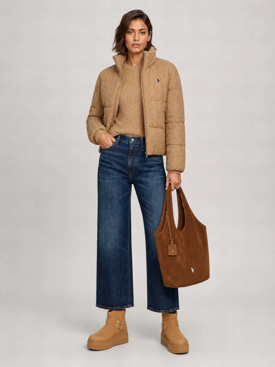 Ralph Lauren Cashmere Wool Puffer Jacket