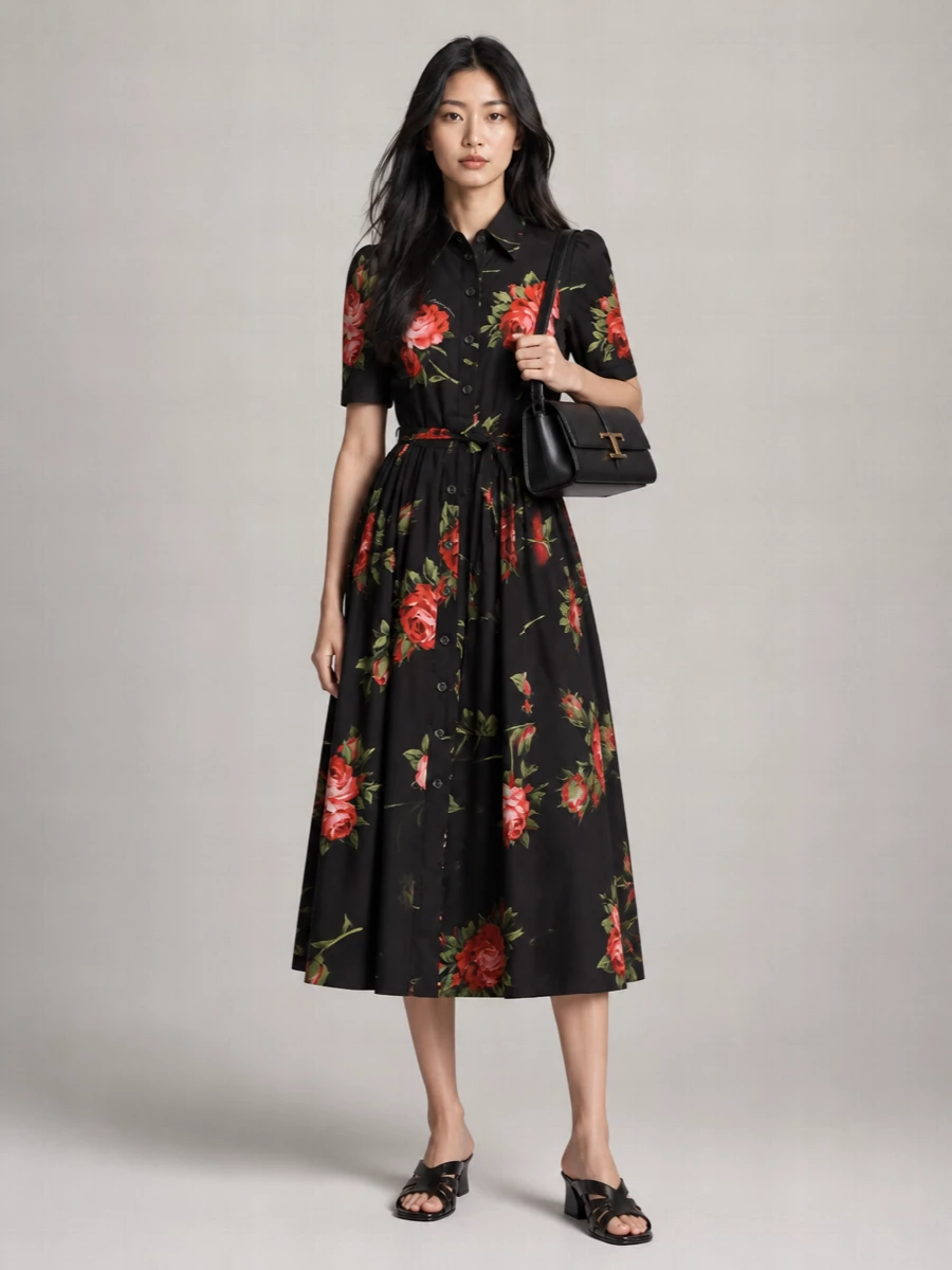 Dries Van Noten Leather Wedge Mules