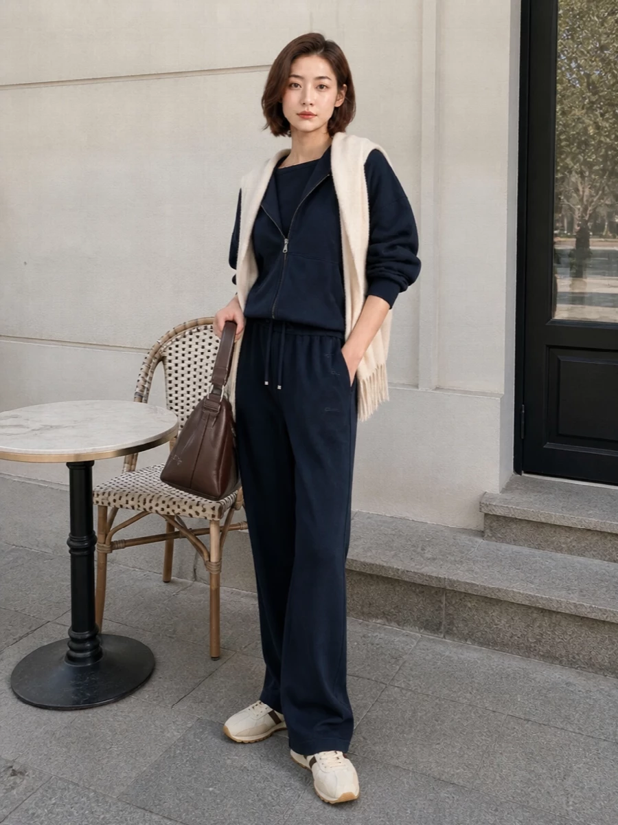 Fabiana filippi navy hoodie dior lounge pants