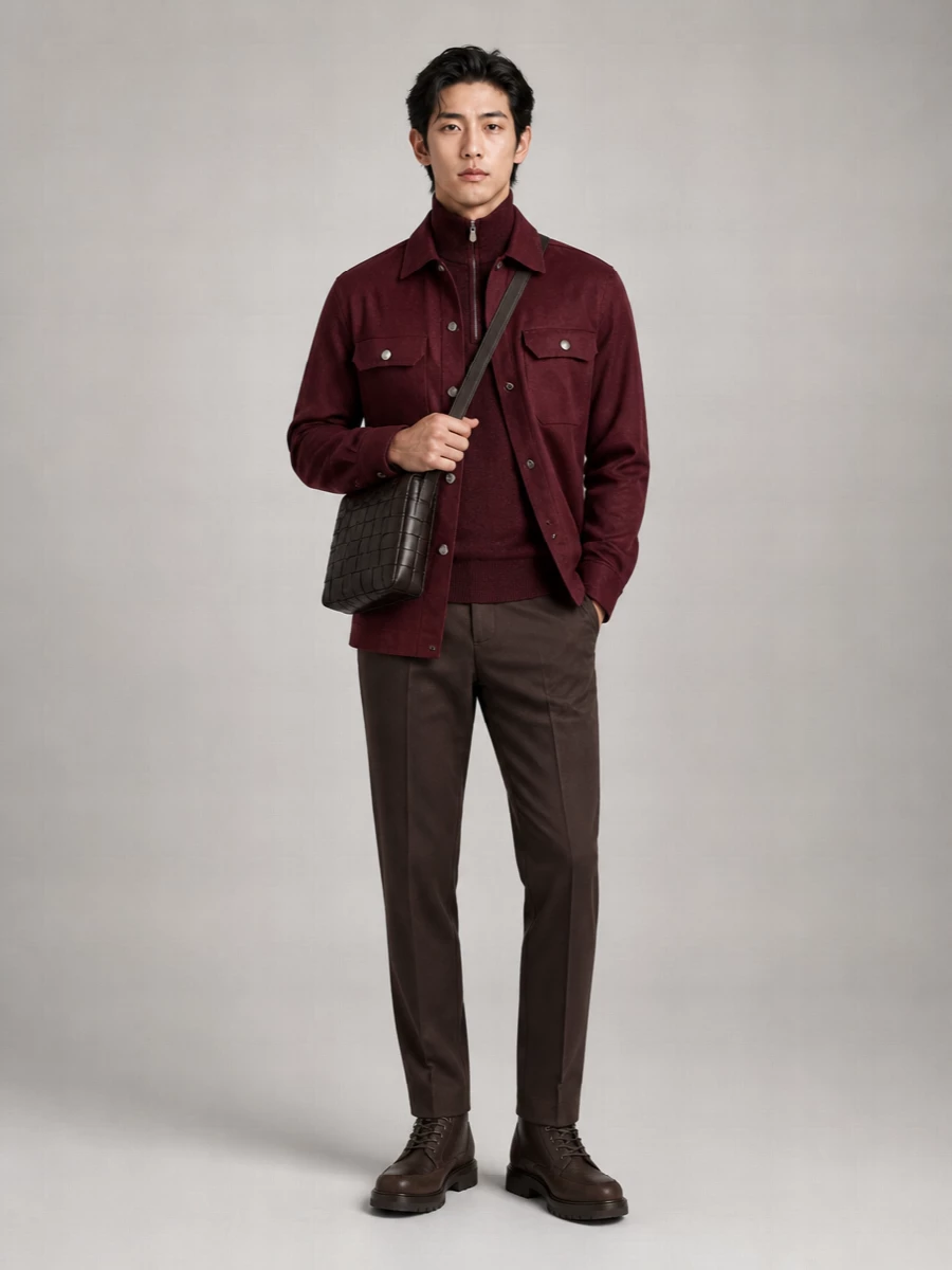 Brunello Cucinelli Virgin Wool Shirt Jacket