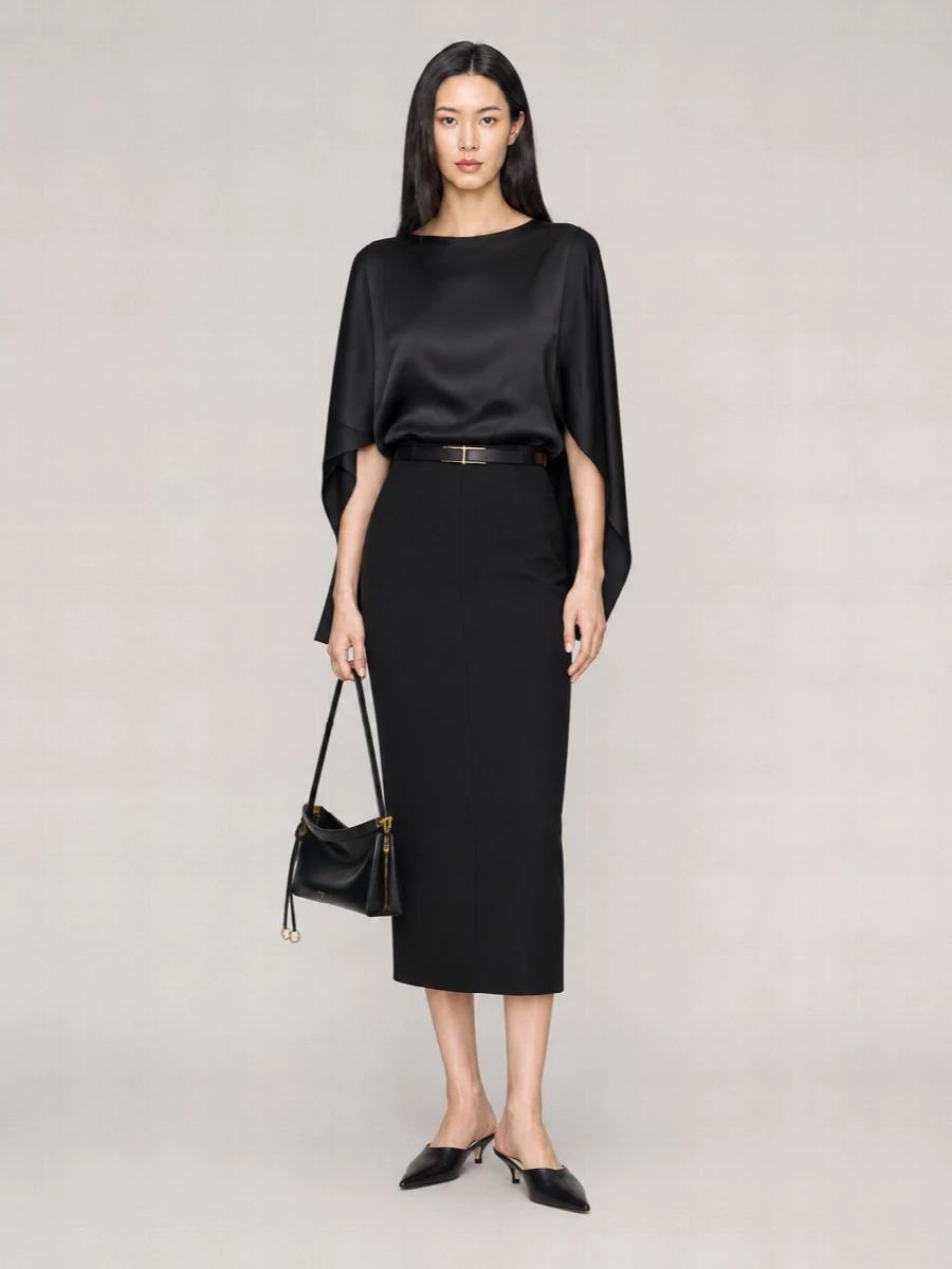 The Row Wool Pencil Skirt