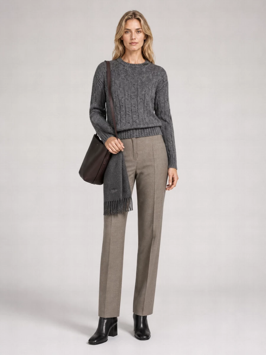 S Max Mara Cotton-Blend Embellished Appliqué Crew-Neck Sweater