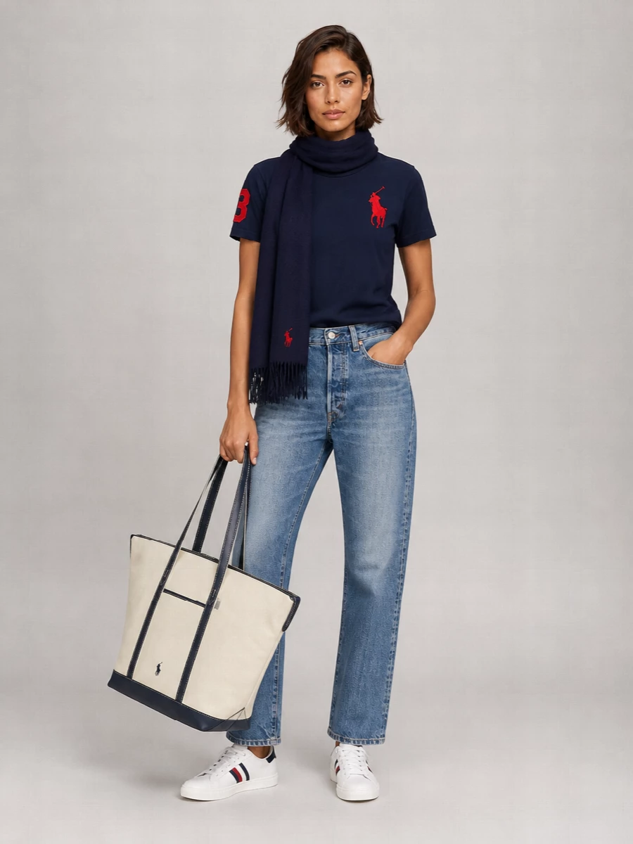 Polo Ralph Lauren ribbed crew neck short sleeve t-shirt