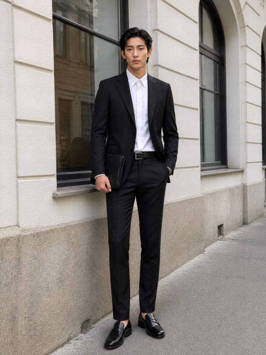 Tagliatore suit tods loafers bottega portfolio