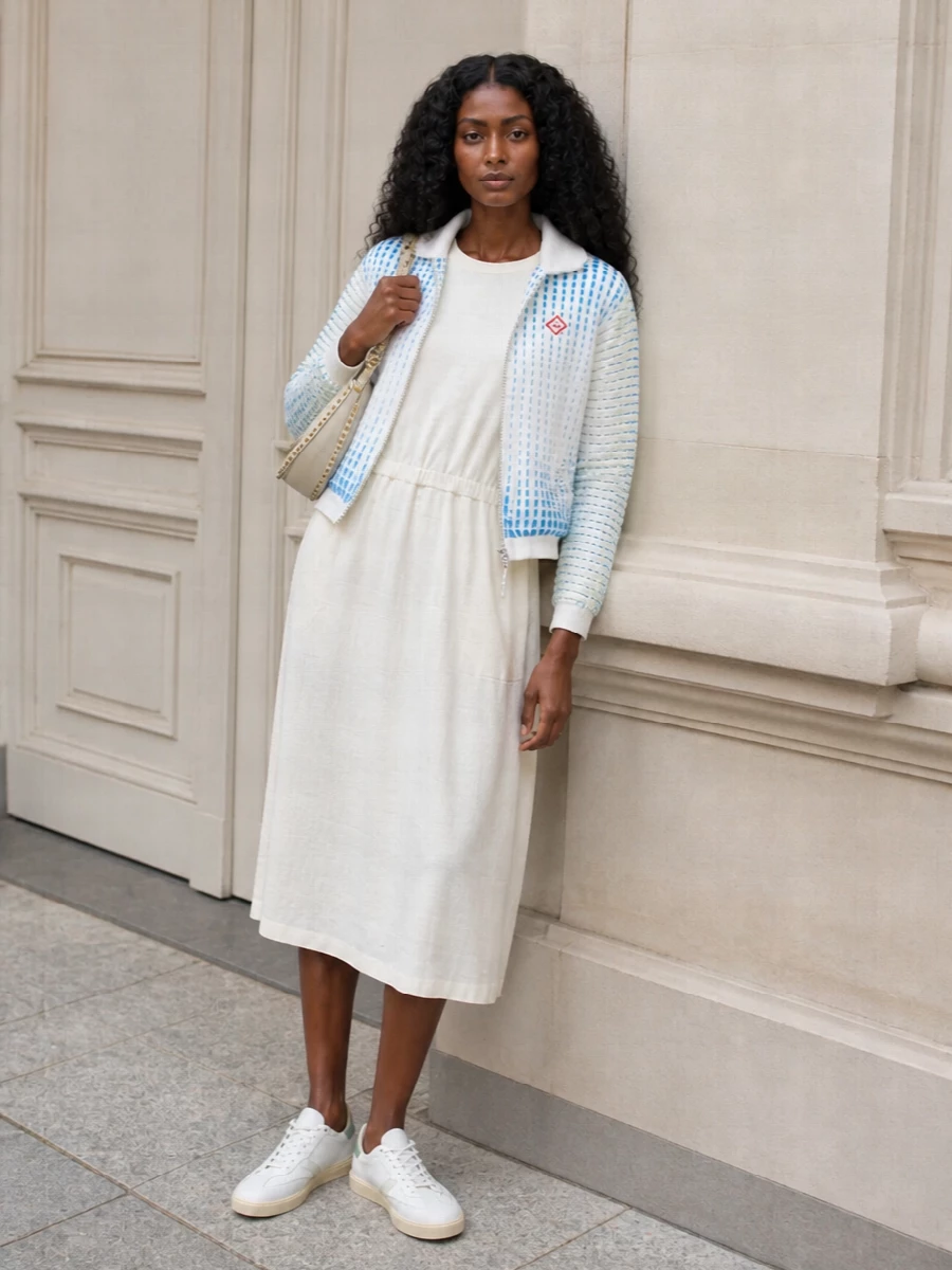 Casablanca hoodie moncler midi dress sneakers