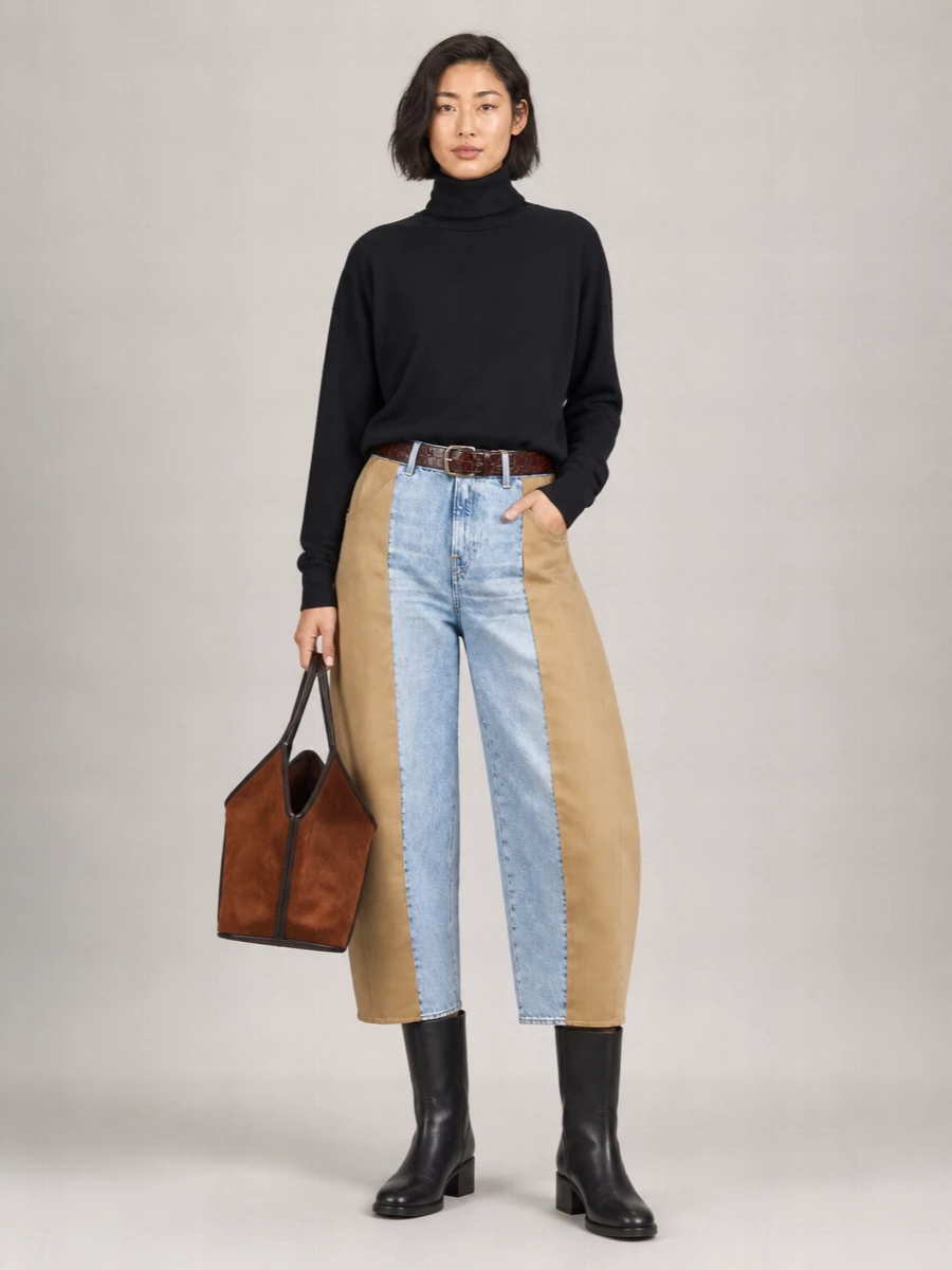 Haikure Panelled Straight-Leg Jeans